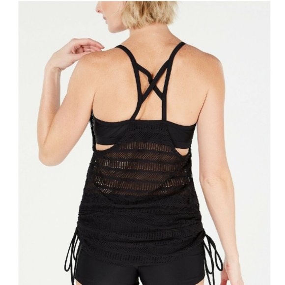 Go by Gossip Mix & Mesh Convertible Crocheted Tank NWT - Picture 2 of 9